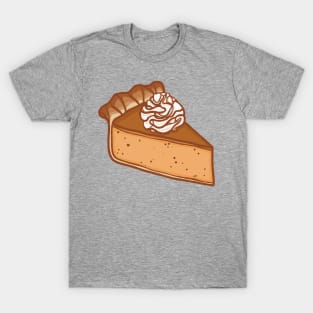 Pumpkin Pie With Cream Digital Illustration T-Shirt